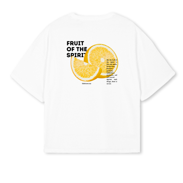 FOTSLEMONWHITE White Oversized Boxy Tee.
