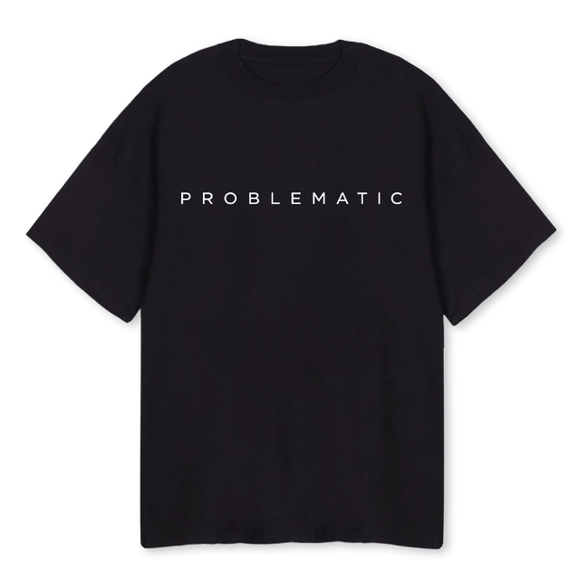 DAILY WEAR Black Oversized Tee.