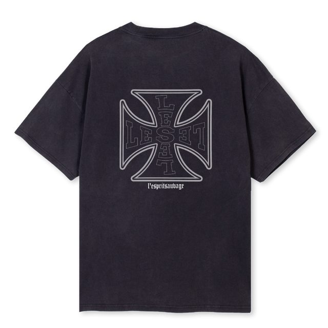 ASFALT Vintage Black Oversized Tee.