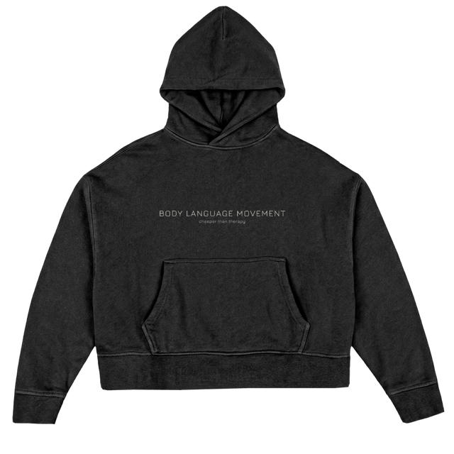 CHEAPERHOODIE Vintage Black Oversized Boxy Hoodie.