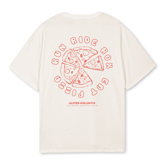 RUNRIDEROX Vintage White Oversized Tee.