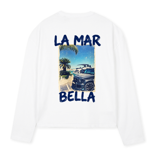 ELAI SAMPLELS White Oversized Boxy LS Tee.