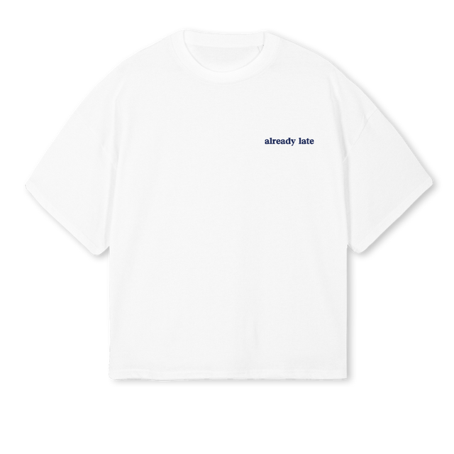 LINCE AZUL White Oversized Boxy Tee.