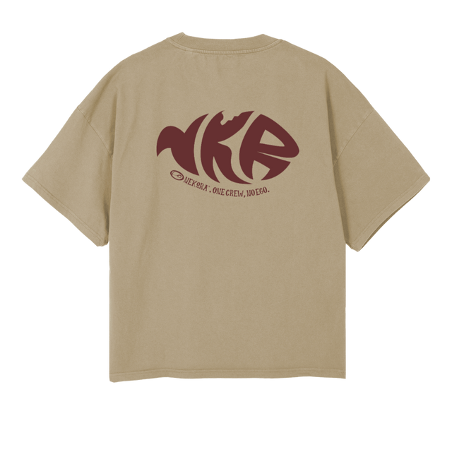 PRUEBA NKR Vintage Dune Oversized Boxy Tee.