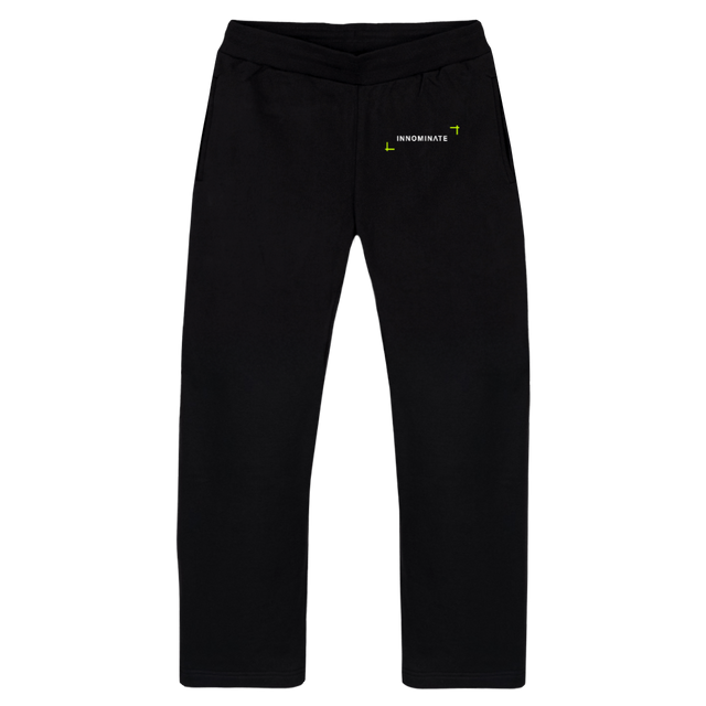 SWEATPANT BLKK Black Straight-Leg Relaxed Sweatpants.