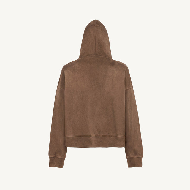 Vintage Tan Oversized Boxy Hoodie.