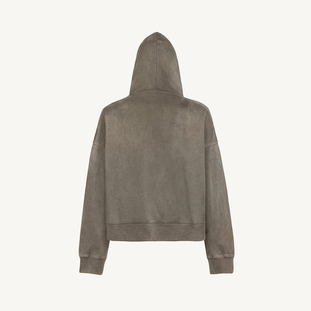Vintage Olive Oversized Boxy Hoodie.