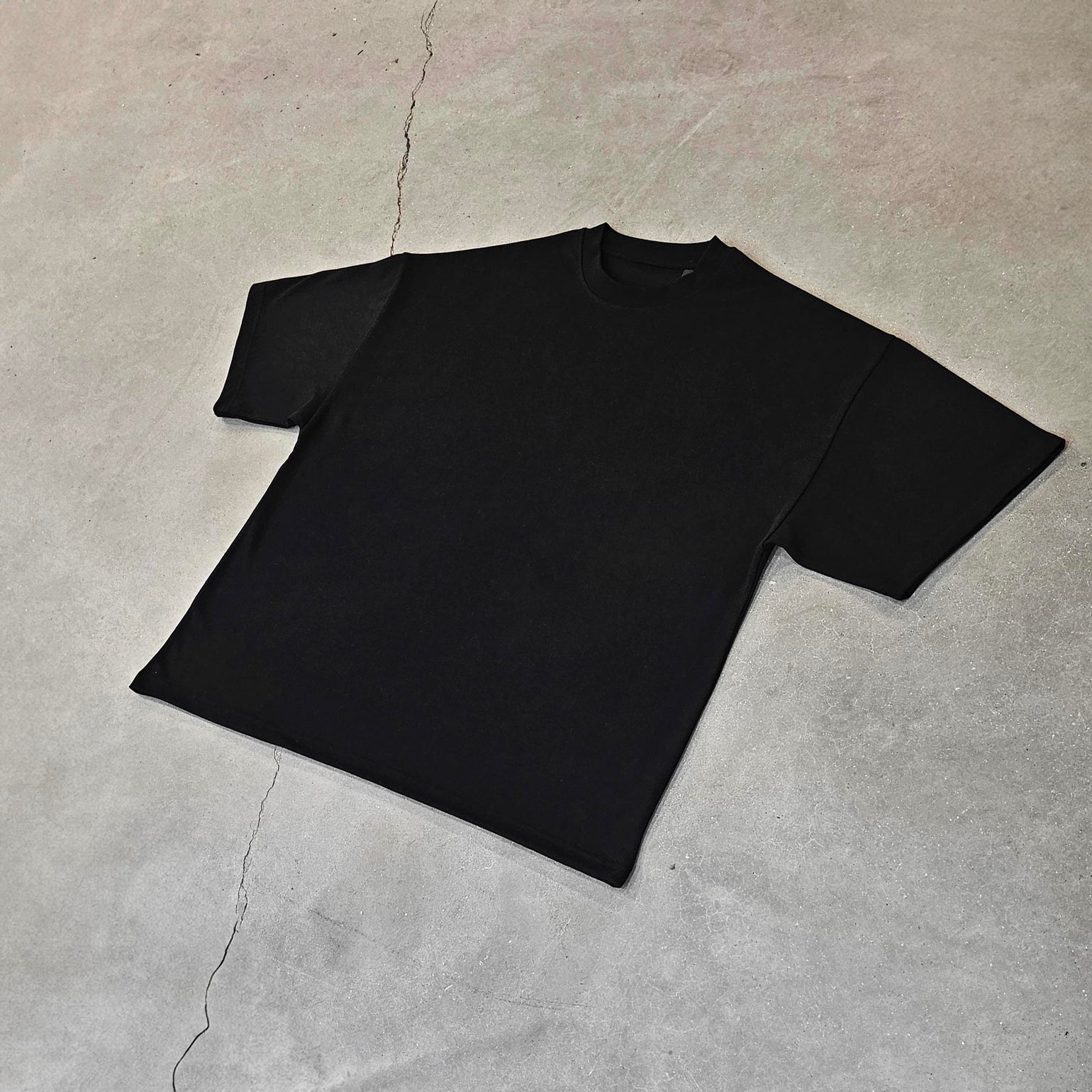 BOXY TEE WHITE-BLACK main image 1