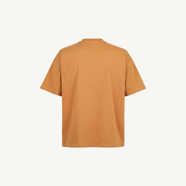 15-1147 TCX Butterscotch Oversized Boxy Tee.