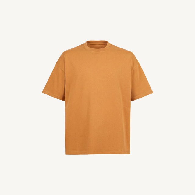15-1147 TCX Butterscotch Oversized Boxy Tee.