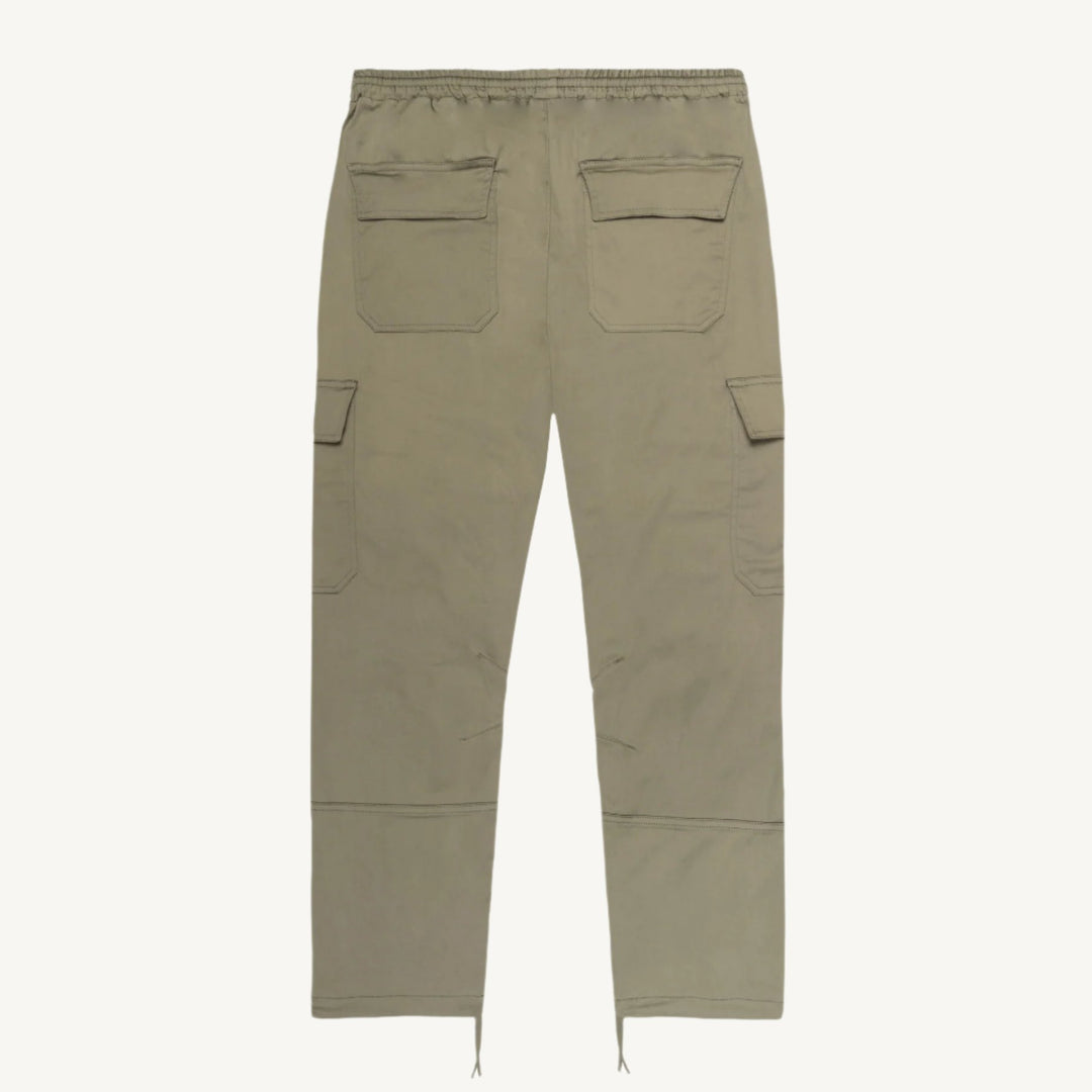 Olive Green Utility Barrel Cargo Trousers main image 1