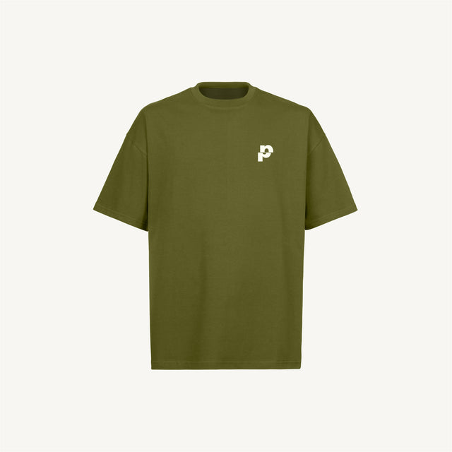 BasicP Kaki Oversized Tee.