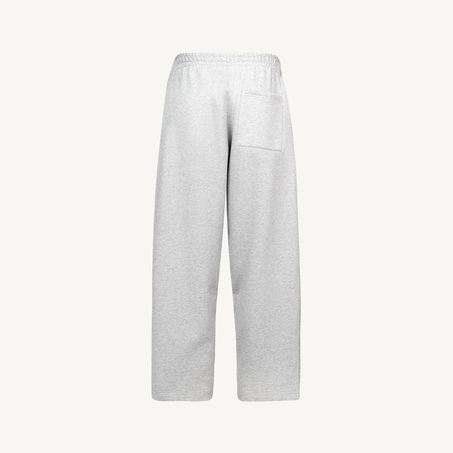 Ultra Heavy Light Grey Marl Straight-Leg Relaxed Sweatpants.