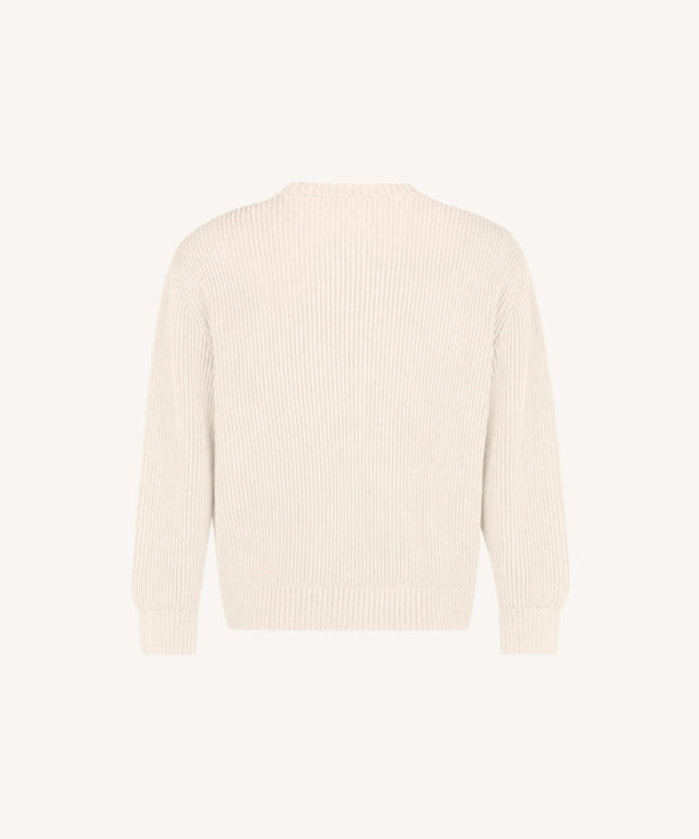 Natural Tejo Relaxed Knit Sweater.