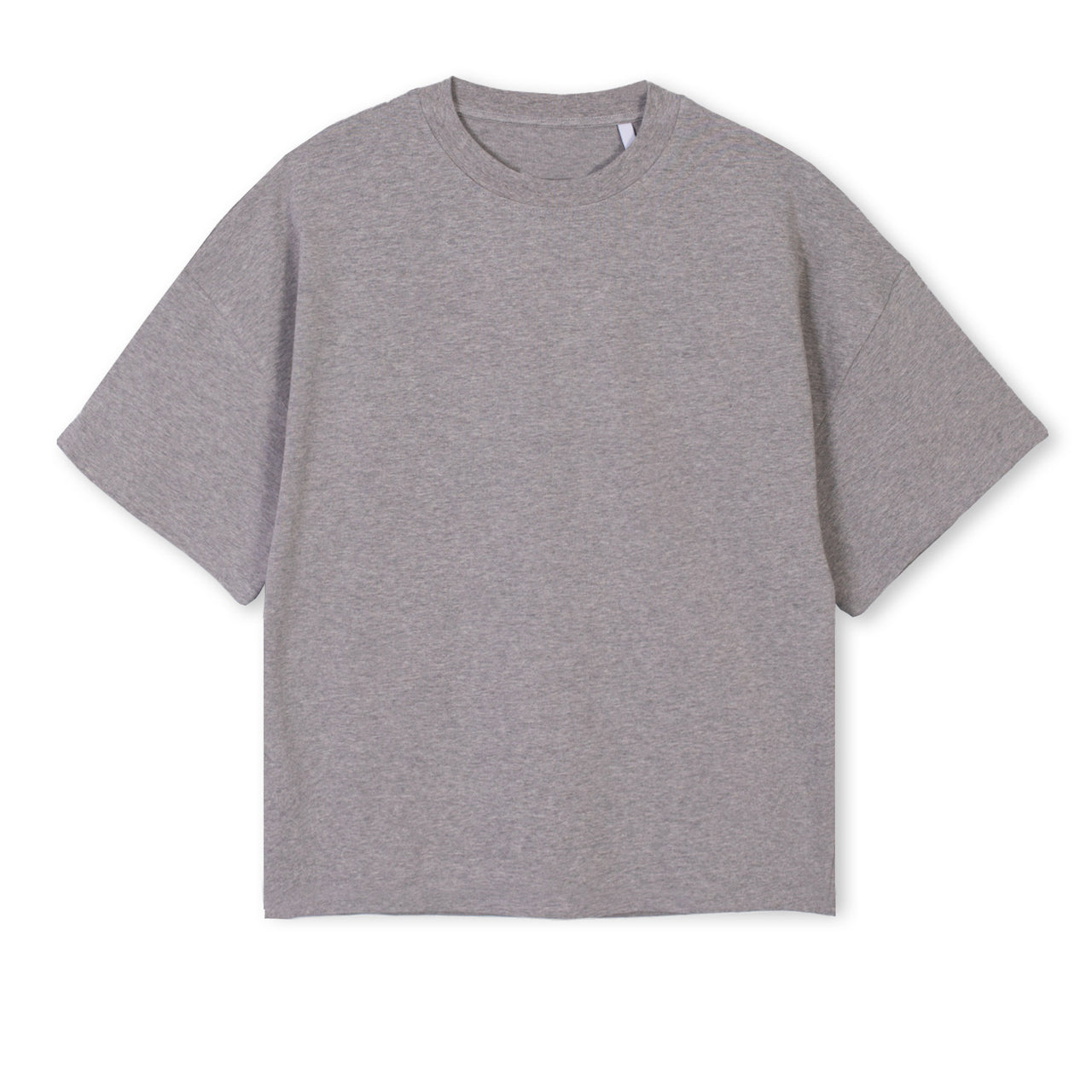 Grey Marl Oversized Boxy Tee. – WATC STUDIO