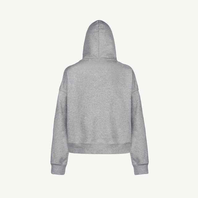 Grey Marl Oversized Boxy Hoodie.