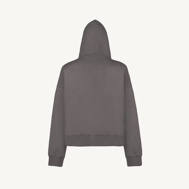 Pigment Grey Oversized Boxy Hoodie.