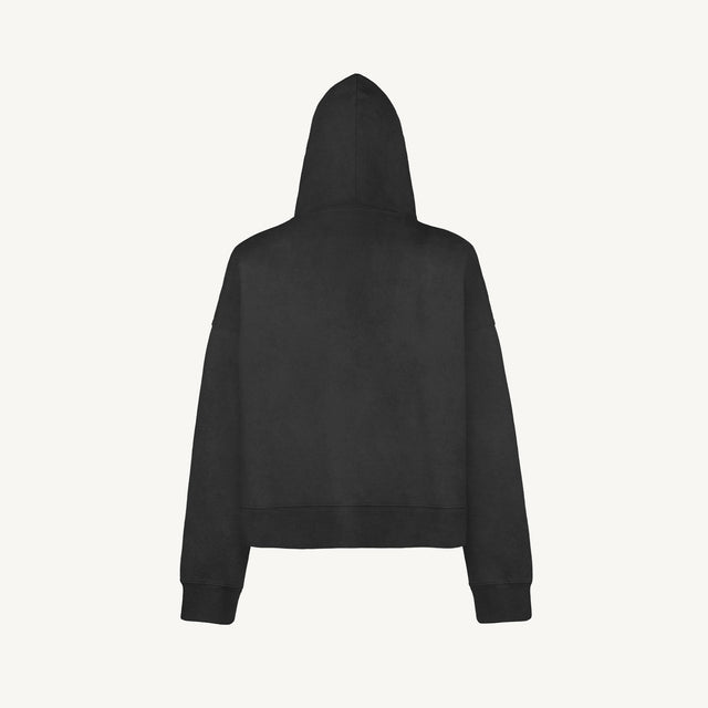 Vintage Black Oversized Boxy Hoodie.