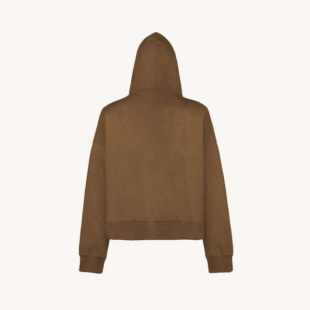 Vintage Tan Oversized Boxy Hoodie.