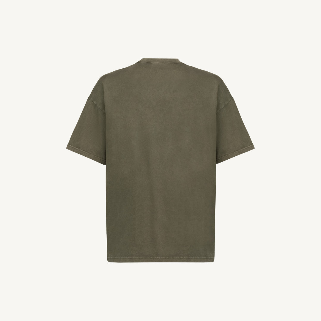 Unisex Olive LOVE BOSTON Oversized T-Shirt