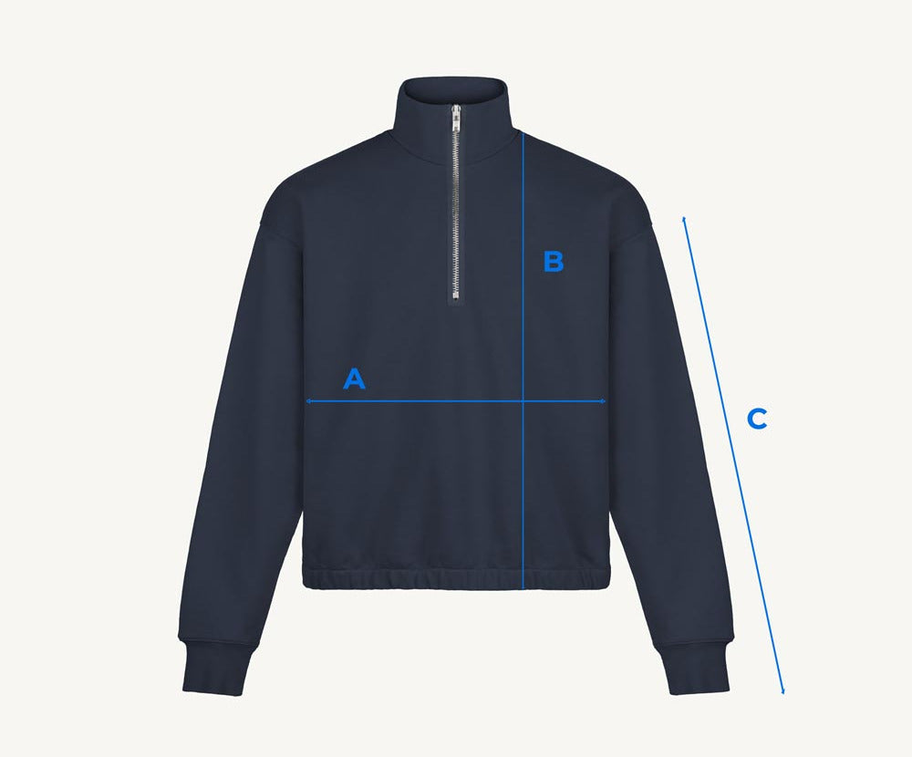 Black Oversized Boxy 1/4-Zip Sweater. – WATC STUDIO