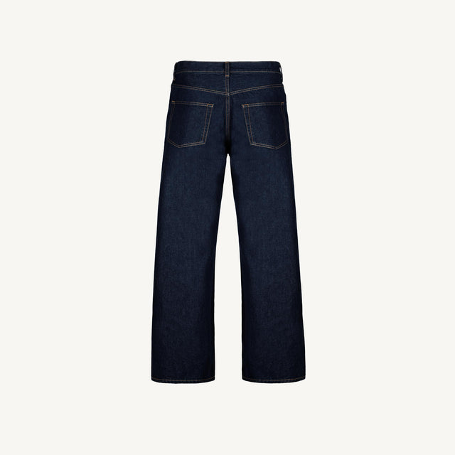 Raw Indigo Loose Fit Jeans.