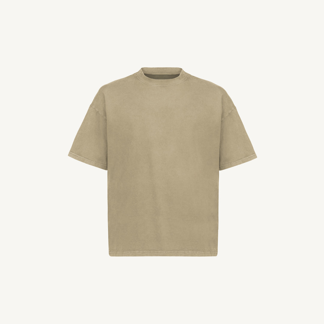 Tweed Boxy Tee With Faux Leather