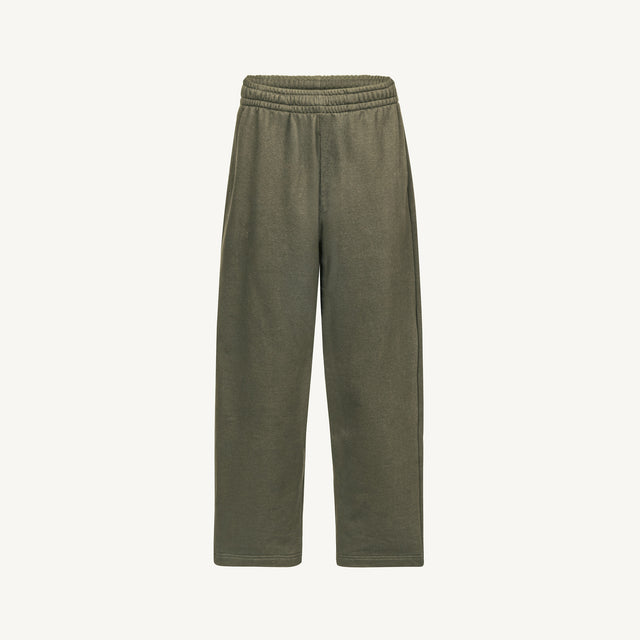 Straight-Leg Relaxed Sweatpants Embroidered Sample.
