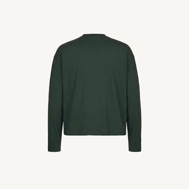 Wild Green Oversized Boxy LS Tee.