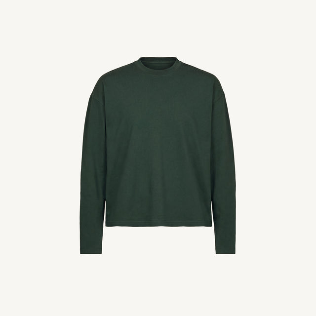 Oversized Boxy LS Tee Embroidered Sample.
