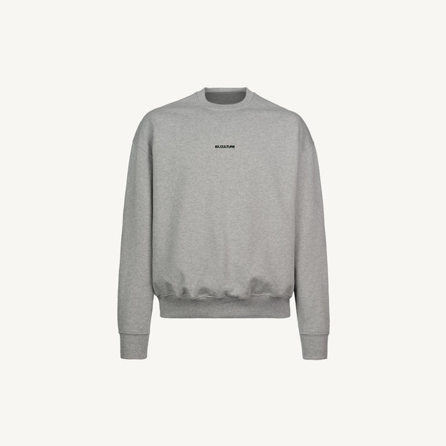 G Crewneck Grey Marl Oversized Crewneck Sweater.