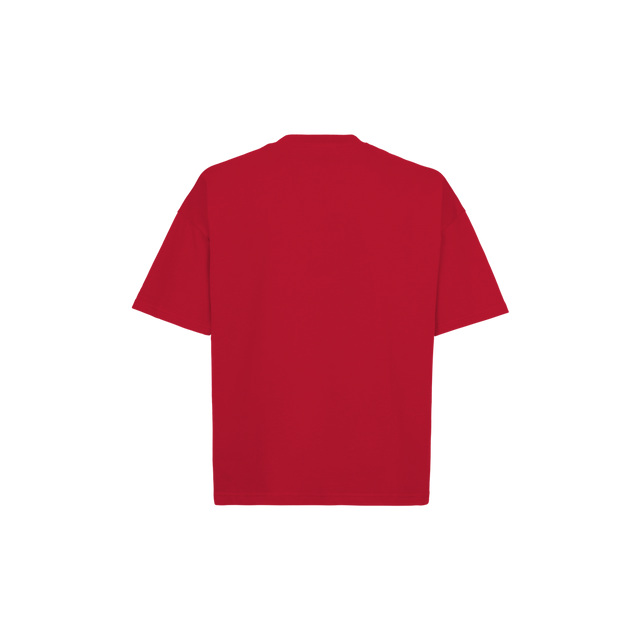 19-1664 TCX True Red Oversized Boxy Tee.