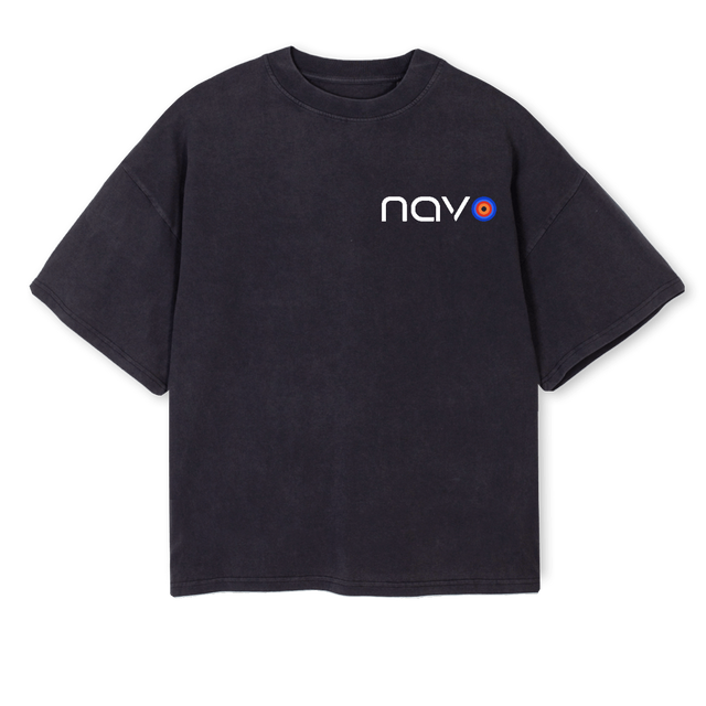 VBXLSAMPLE Vintage Black Oversized Boxy Tee.
