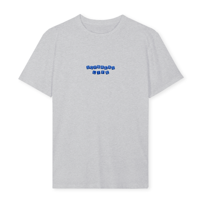 ROLLTHEDICE Light Grey Marl Regular Tee.