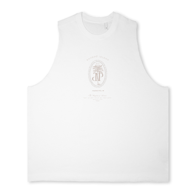 WHITEKINGDOMOFSUMMER Bright white Oversized Vest.