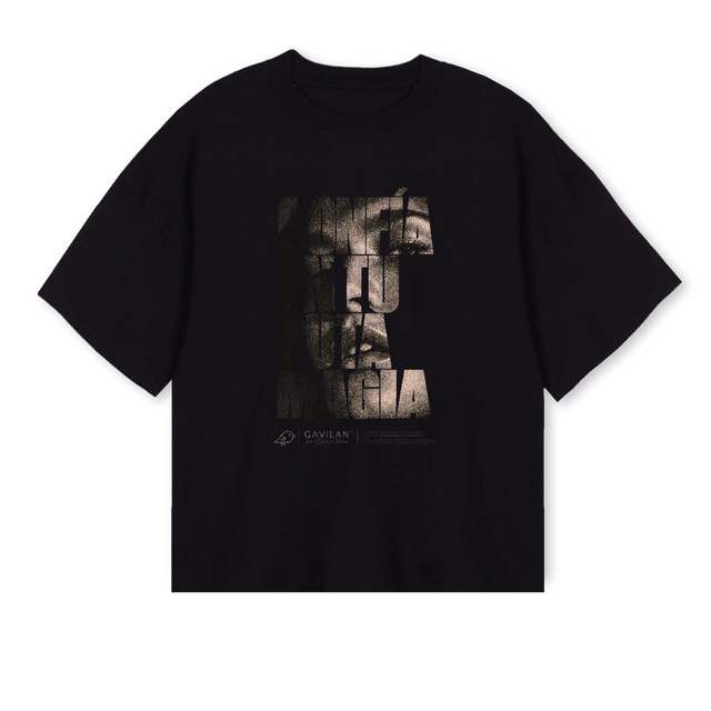MAGIABLACK Black Oversized Boxy Tee.