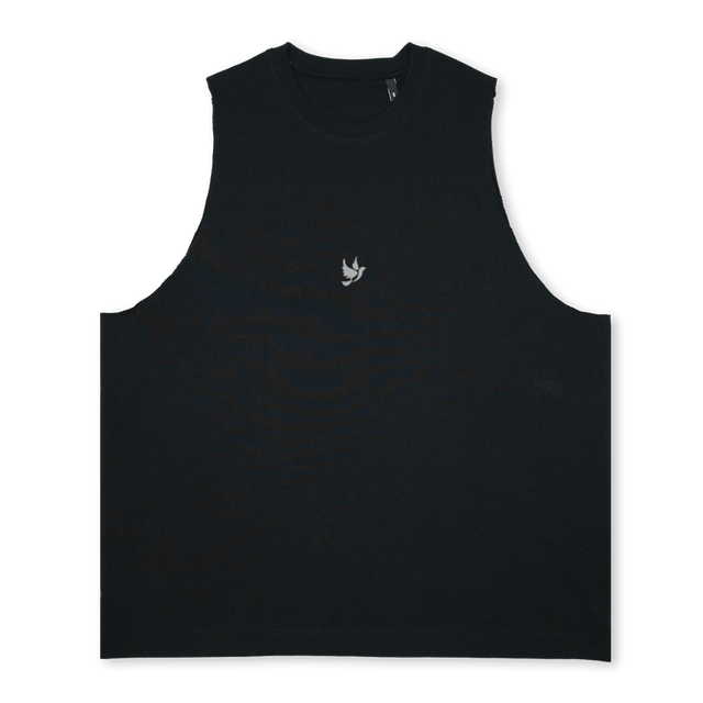 ELITE ETE Deep Black Oversized Vest.