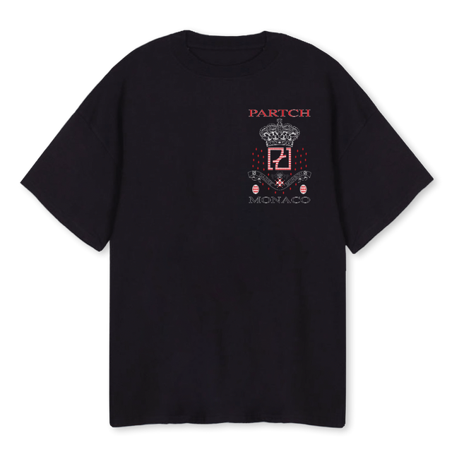 MONACOOVTBLK Black Oversized Tee.