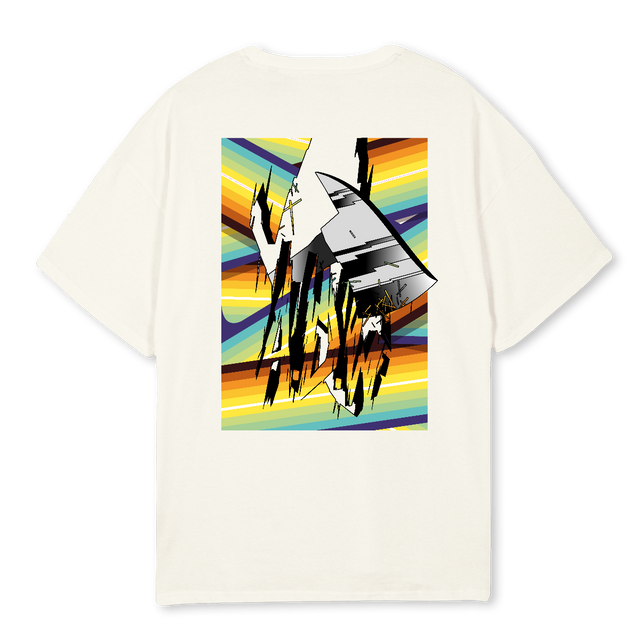ADWXTAPETHATJOHNNY Cream Oversized Tee.