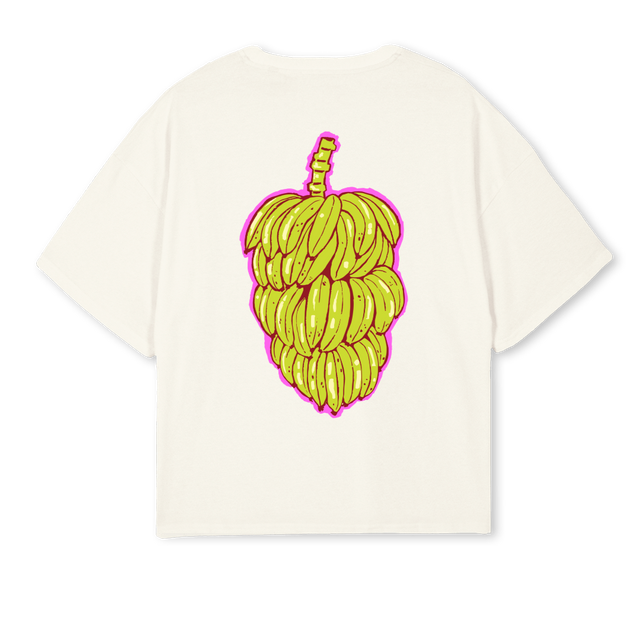 CMPI Cream Oversized Boxy Tee.