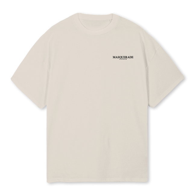ECHOES OF SILENCE Natural Oversized Tee.