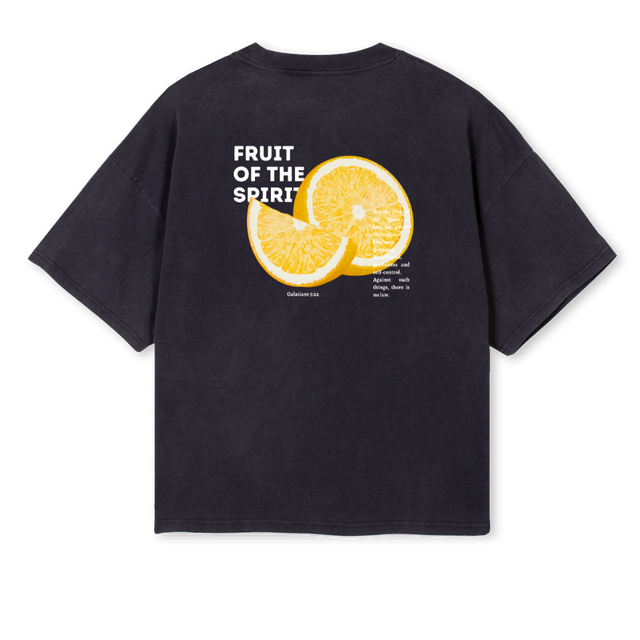 FOTSLEMONBLACK Vintage Black Oversized Boxy Tee.