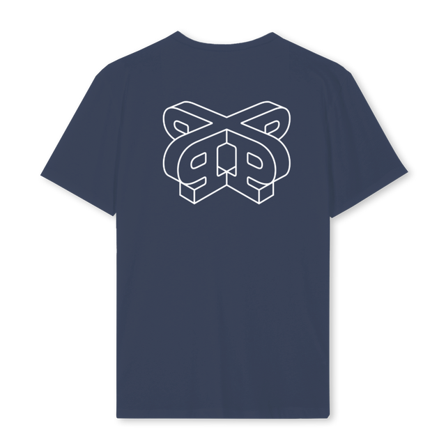 PRVTRWHITE Navy Blue Regular Tee.