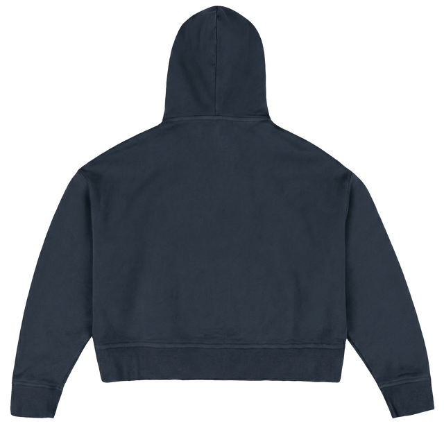PAS Navy Blue Oversized Boxy Hoodie.