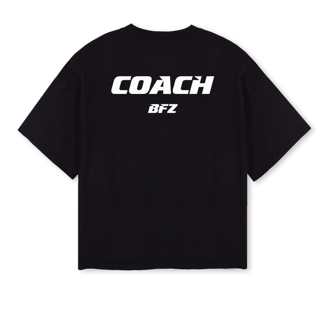 BFZTEE Black Oversized Boxy Tee.