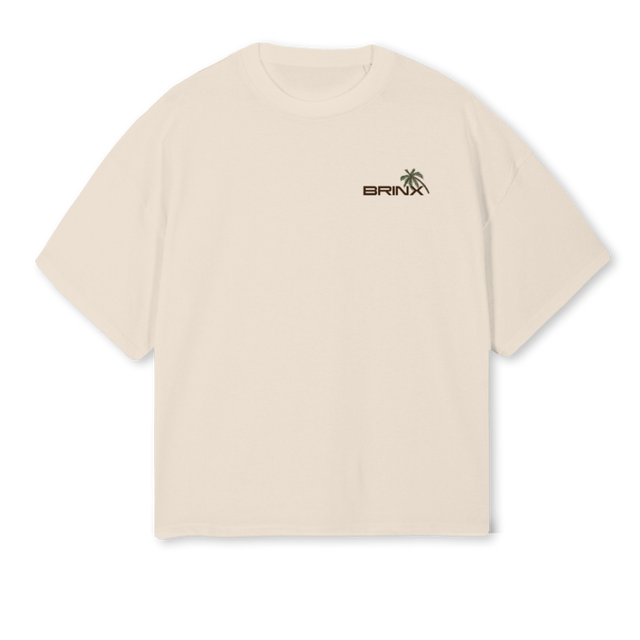 GGSUMMER Natural Oversized Boxy Tee.