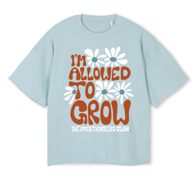 IAMGROW Cold Blue Oversized Boxy Tee.