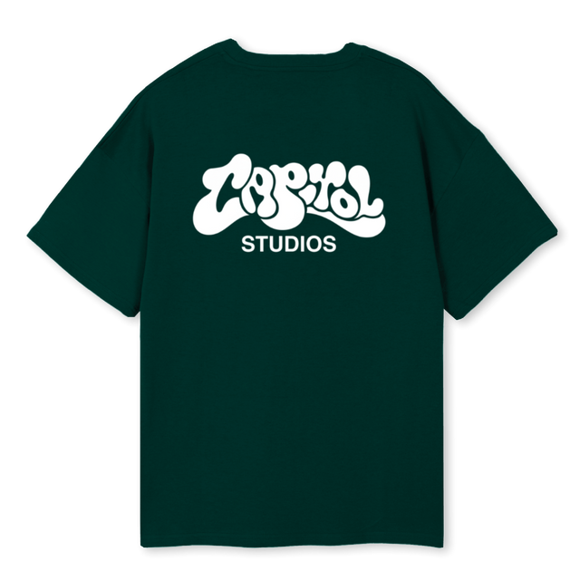 KOALA BLURRY VERD Wild Green Oversized Tee.
