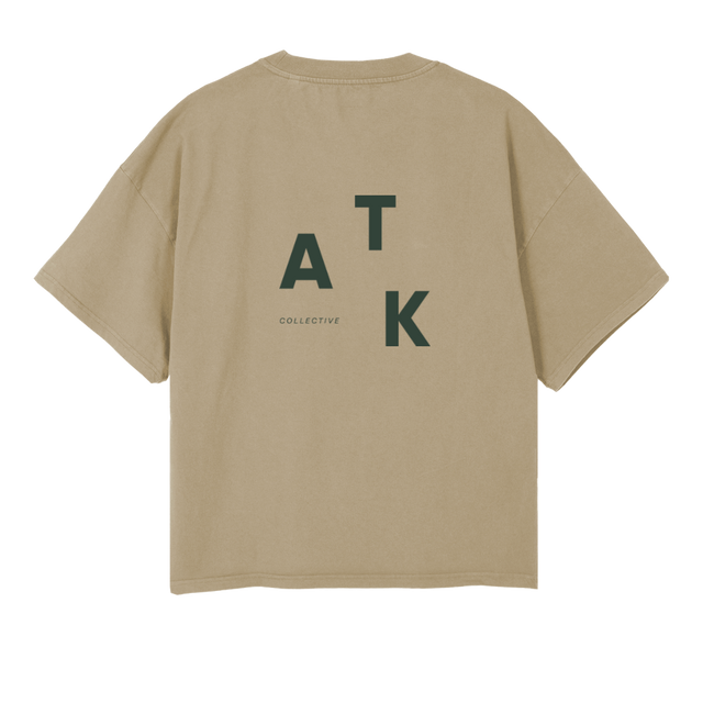 VINTAGEDUNEGREEN Vintage Dune Oversized Boxy Tee.