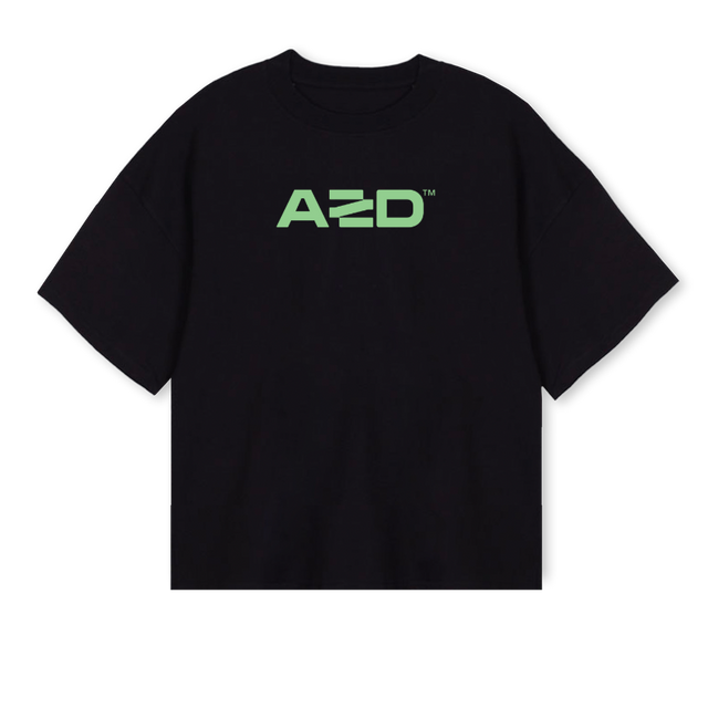 TOOHARD Black Oversized Boxy Tee.